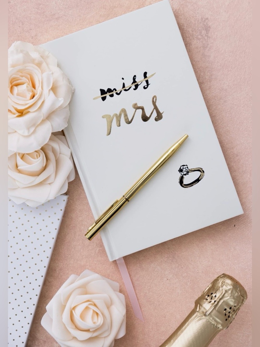 kate spade new york Hardcover Bridal Journal, ‘Miss to Mrs.’